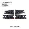 Traction Hobby KM 934 RC Car Parts Front and Rear Suspension Set E8499
