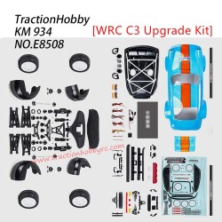 Traction Hobby KM 934 RC Car Parts WRC C3 to 934 Conversion Kit E8508