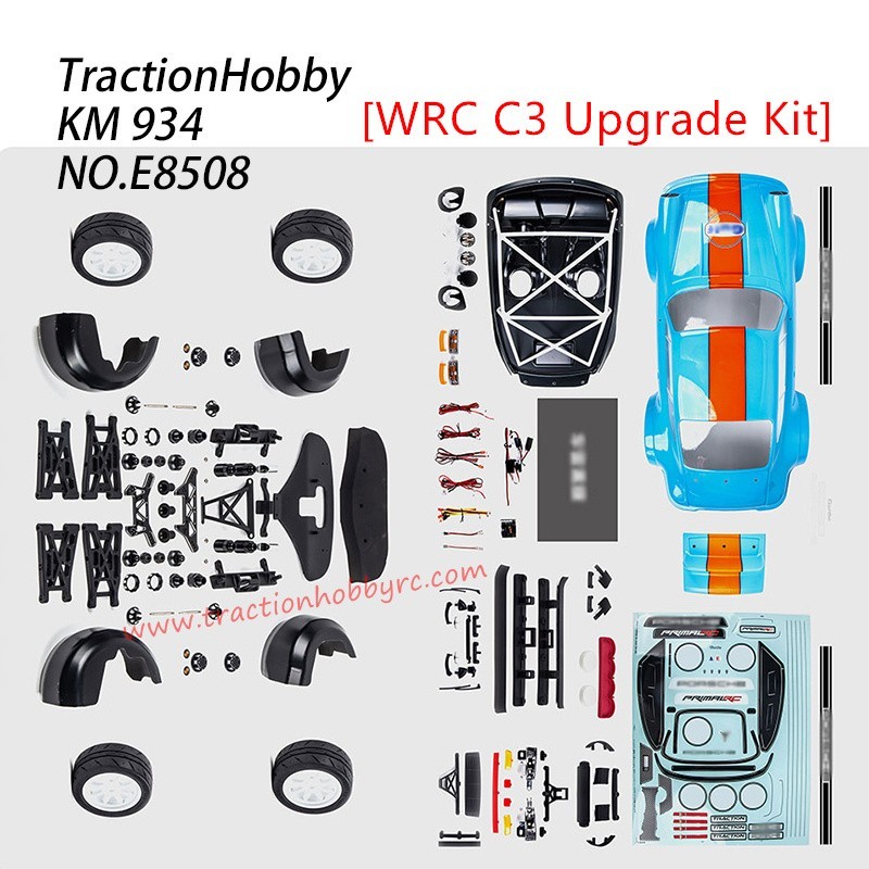 Traction Hobby KM 934 RC Car Parts WRC C3 to 934 Conversion Kit E8508