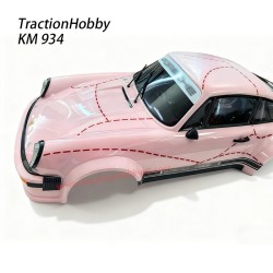 Traction Hobby KM 934 RC Car Parts Pre-assembled Pink Body Shell Kit