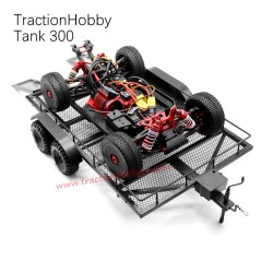 Metal trailer Parts for Traction Hobby TANK 300 1/8 RC Car show
