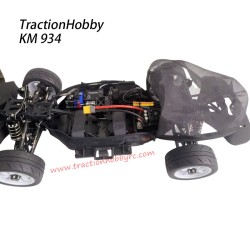 Traction Hobby KM 934 Rally RC Car Parts Breathable, Waterproof, and Dustproof Cover open