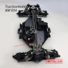 Traction Hobby KM 934 Rally RC Car Parts Front and Rear Lower Swing Arm Kit installed