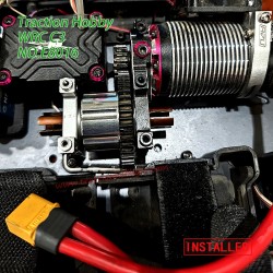 Traction Hobby KM WRC C3 Upgrade Parts Differential Housing (Aluminum Alloy) E8016 installed 2