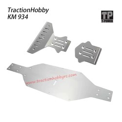 Traction Hobby KM 934 RC Car Parts Metal front and rear armor and Chassis Armor TP-E0201213