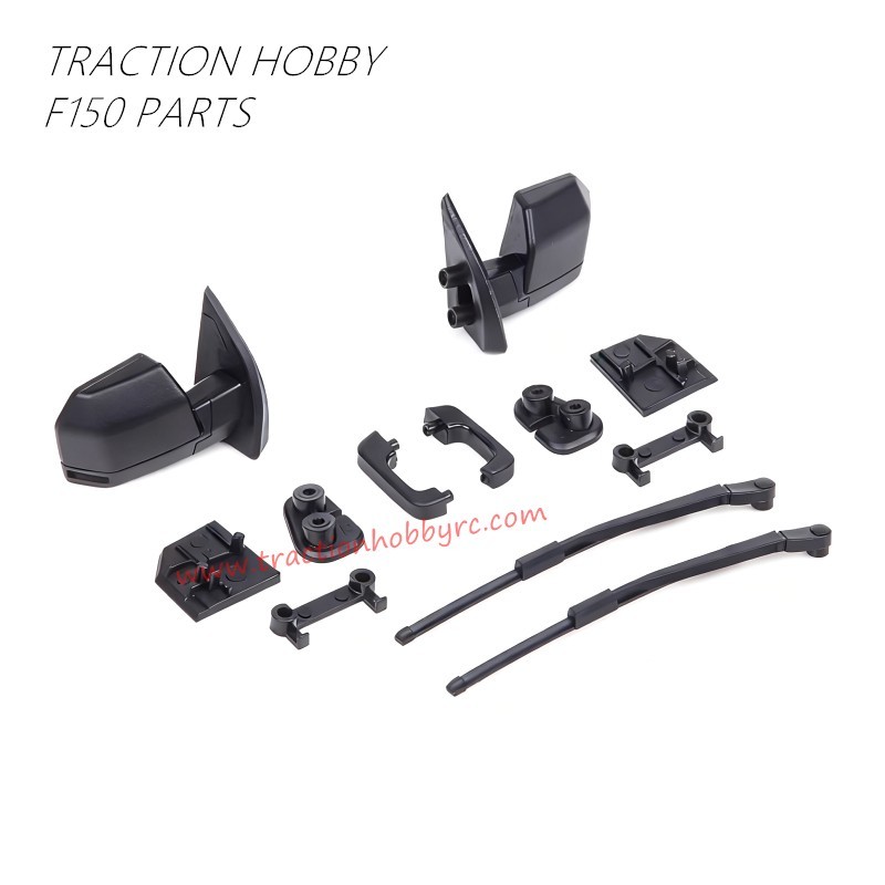 Traction Hobby F150 RC Truck Parts Rearview Mirror Wiper and Door Handle TH01342