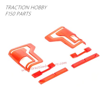 Traction Hobby F150 RC Truck Parts Front and Rear Red Lamp Shades TH01340