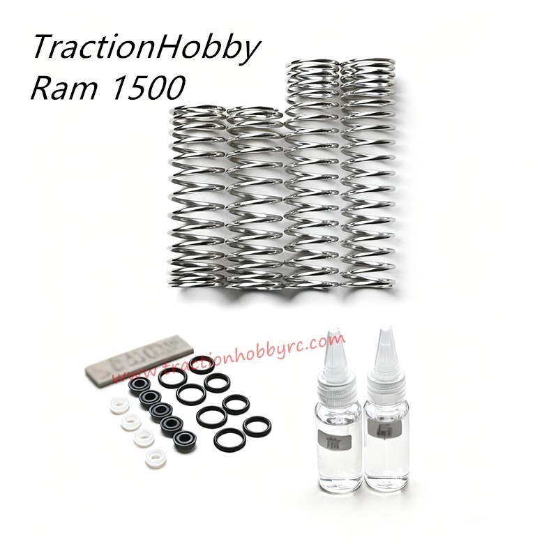 Traction Hobby RAM 1500 Parts Premium Shock Absorber Springs (Enhanced Posture)