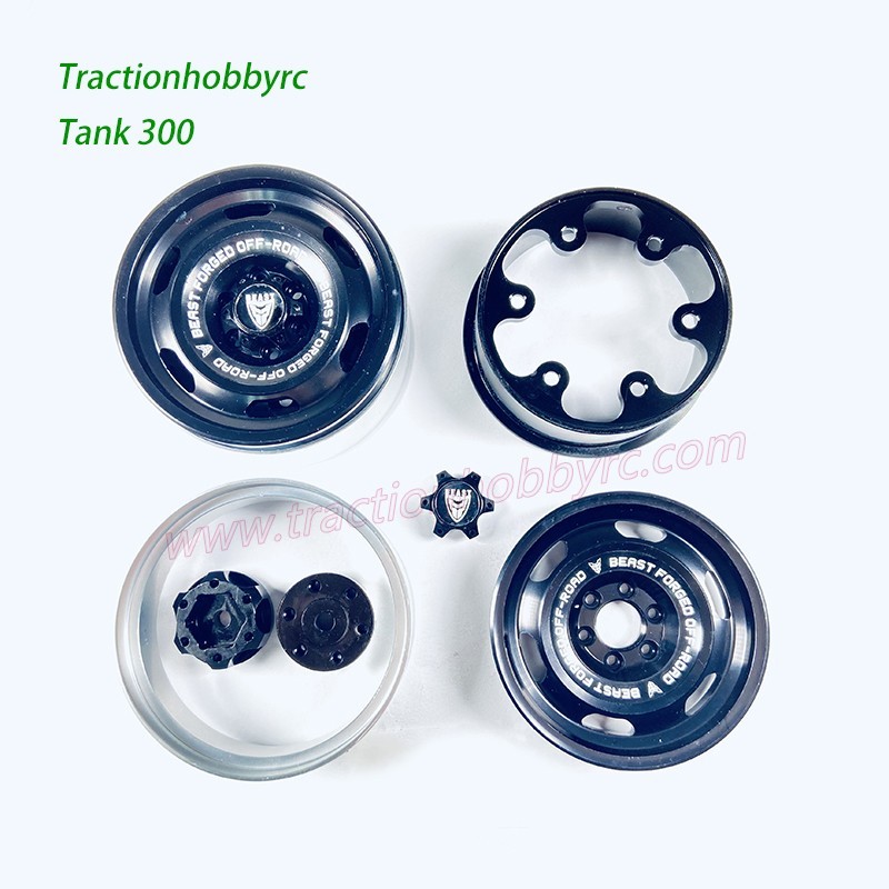 TH01227 Retro Wheel Rims Parts for Traction Hobby TANK 300
