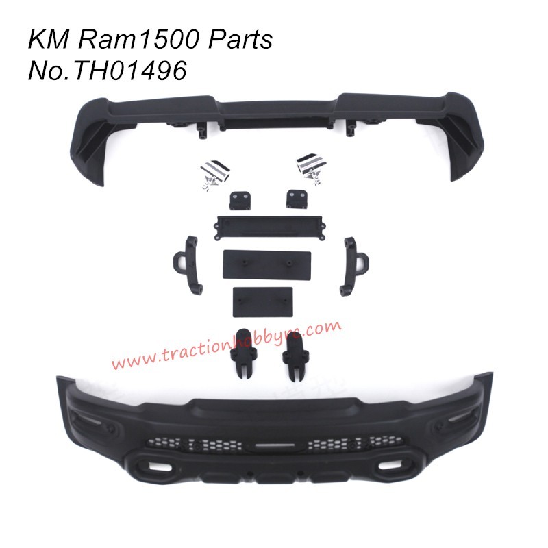 Traction Hobby RAM 1500 Parts Front/Rear Bumper TH01496