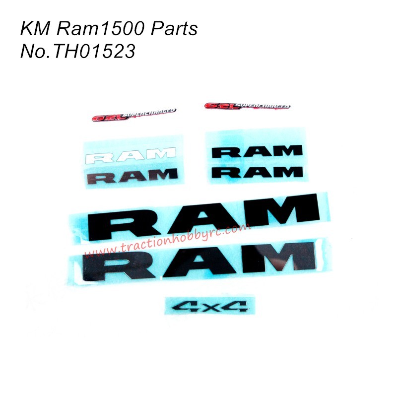 Tractionhobby RAM 1500 RC Truck Parts Metal Badge TH01523