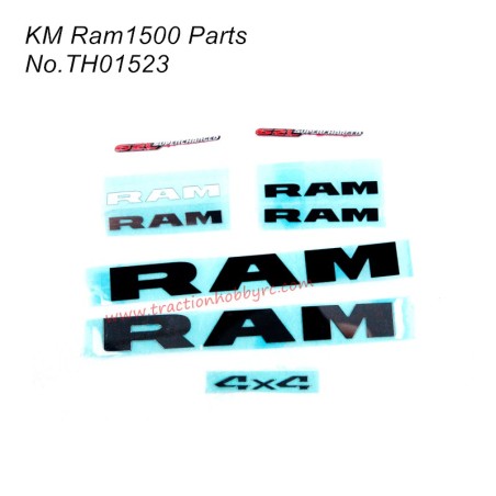 Tractionhobby RAM 1500 RC Truck Parts Metal Badge TH01523