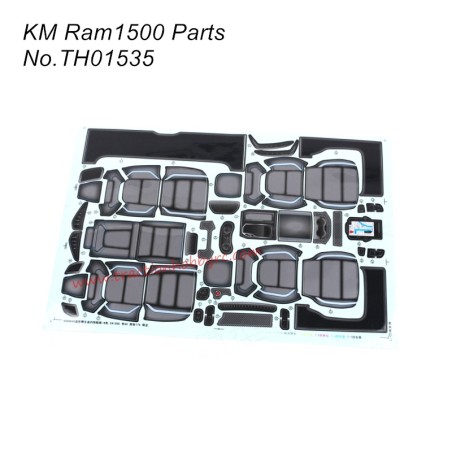 Traction Hobby RAM1500 RC Truck Parts Interior Decal TH01535