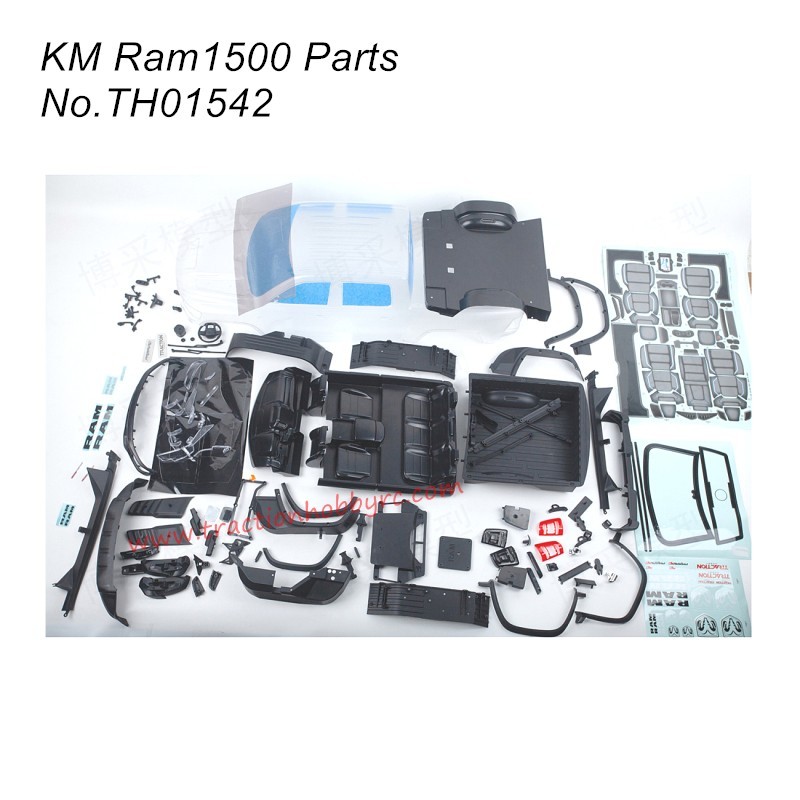 Traction Hobby RAM1500 RC Truck Parts Body Shell TH01542