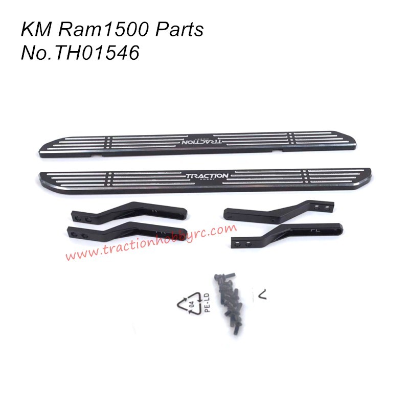 Traction Hobby RAM1500 RC Truck Parts Metal Side Steps TH01546